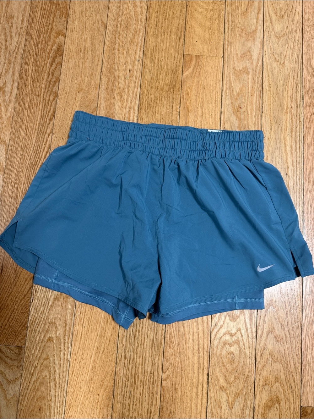 Nike Women's blue Athletic Running Shorts - M